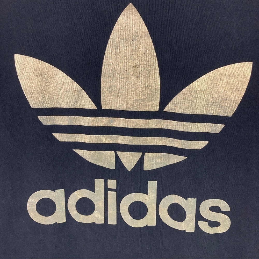 ADIDAS Original Trefoil T-shirt Gold On Black - Picture 9 of 12